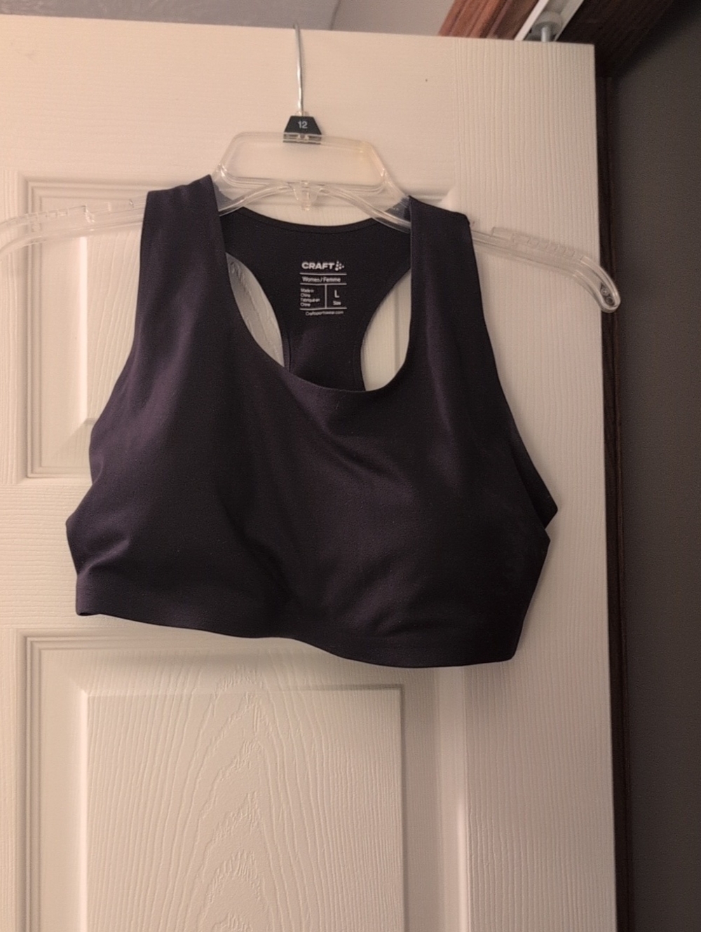 Craft Dark Plum Racerback Sports Bra